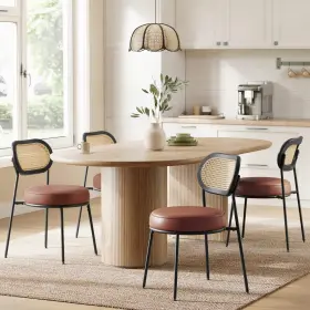 Uldc160k24 Vasagle Dining Chairs Set Of 4 Room Back