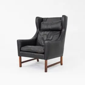 965h Vatne Mobler 1960s Fredrik Kayser For Of Norway Model Lounge Chair In Black