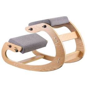 Vevor 197988186472 Ergonomic Kneeling Chair Wooden Posture Knee With Adjustable Thick Foam C