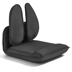 Qx-1709 Vevor Hvevor Floor Chair Folding Gaming With Ergonomic Back Support Black
