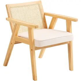 Tbyyms4ktybyp9ge1v0 Vevor Mid Century Modern Rattan Chair Upholstered Velvet Accent With Ba
