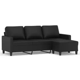3201024 Vidaxl Trendy 3-seater Sofa With Footstool - Five Cool Colors