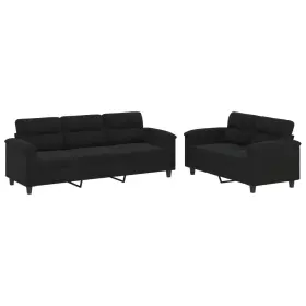 3202341 Vidaxl Sofa Set Black