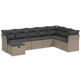 3263282 Vidaxl Patio Sofa Set With Cushions Outdoor Conversation Furniture Poly Rattan