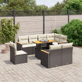 3273170 Vidaxl Garden Sofa Set Black And Cream White