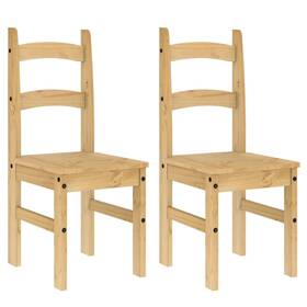 Vidaxl 4005726 Dining Chair Honey Solid Pine Wood Standard Classic/traditional