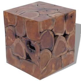 Vidaxl 718475999065 Stool Brown Solid Teak Wood Medium Hardwood Wooden