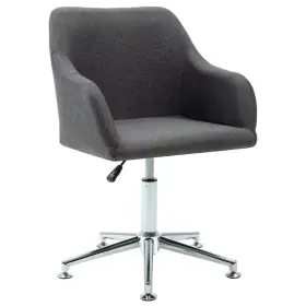 Vidaxl 719883726748 Office Chair Dark Gray Polyester Fabric Plywood Steel Standard