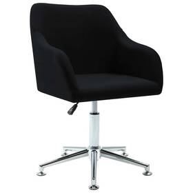 Vidaxl 719883726793 Office Chair Black Polyester Plywood Steel Medium Swivel