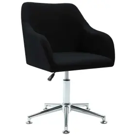 Vidaxl 719883726793 Office Chair Black Polyester Plywood Steel Medium Swivel