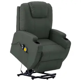 Vidaxl 719883991030 Stand Up Massage Chair Anthracite Faux Leather Pvc Iron Standard