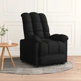 Vidaxl 719883991412 Recliner Black Fabric