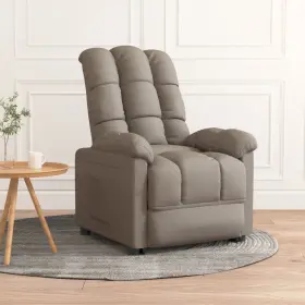 Vidaxl 719883991474 Recliner Taupe Polyester Plywood Iron Sponge Pp Cotton Standard