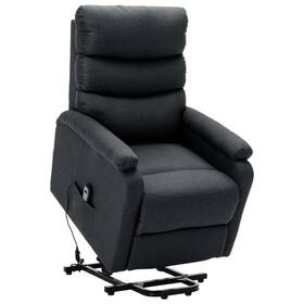 Vidaxl 720286028926 Stand Up Chair Dark Grey Fabric 100 Polyester Plywood Wood Metal