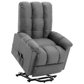 Vidaxl 720286031551 Power Lift Chair Light Grey Fabric 100% Polyester Plywood Iron