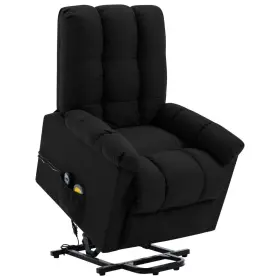 Vidaxl 720286031629 Power Lift Chair Black 100% Polyester Plywood Iron Pp Cotton