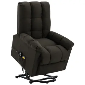 Vidaxl 720286031636 Power Lift Chair Dark Brown Fabric 100% Polyester Plywood Iron
