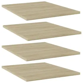Vidaxl 720286244456 Shelf Set Of 4 Sonoma Oak Engineered Wood Medium