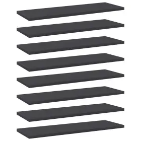 Vidaxl 720286244760 Bookshelf Boards 8 Pcs Gray 23.6 Inch X7.9 X0.6 Engineered Wood