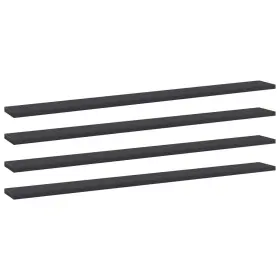Vidaxl 720286246191 Bookshelf Boards 4 Pcs Gray 39.4 Inch X3.9 X0.6 Engineered Wood