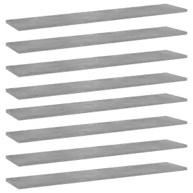Vidaxl 720286246405 Bookshelf Boards 8 Pcs Concrete Gray 39.4 Inch X7.9 X0.6 Engineered Wood