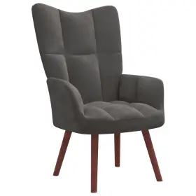 Vidaxl 720286424230 Relaxing Chair Dark Gray Velvet