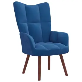 Vidaxl 720286424322 Relaxing Chair Blue Velvet