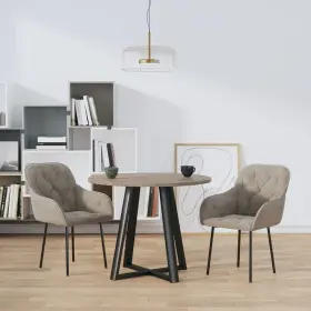 Vidaxl 720287109532 Dining Chairs 2 Pcs Light Gray Velvet