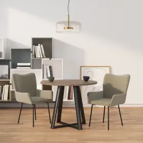 Vidaxl 720287109860 Dining Chair Set Of 2 Light Grey