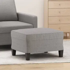 Vidaxl 720287186304 Footstool Light Grey Fabric 100% Polyester Plywood Foam Compact