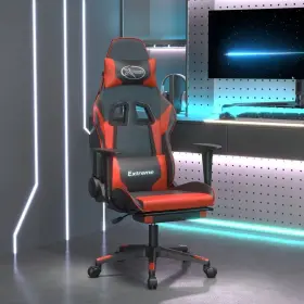 Vidaxl 720287229094 Gaming Chair Black Faux Leather Adjustable Armrests