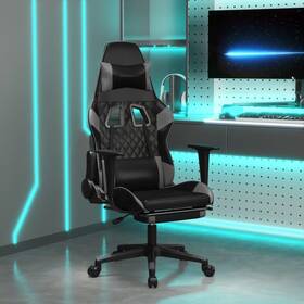 Vidaxl 720287229773 Gaming Chair Black And Grey