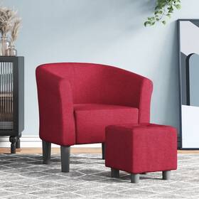 Vidaxl 720845436063 Tub Chair Wine Red