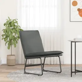 Vidaxl 720845675196 Lounge Chair Dark Grey 100% Polyester Metal Plywood Single