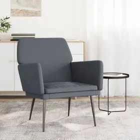X31.1 Vidaxl 720845675790 Armchair Dark Gray 24.4 Inch Velvet