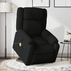 Vidaxl 721012187252 Electric Stand Up Massage Recliner Chair Black