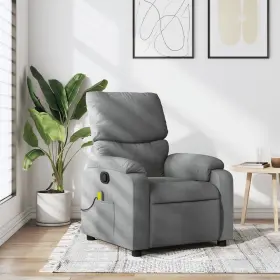 Vidaxl 721012201750 Massage Recliner Chair Light Grey