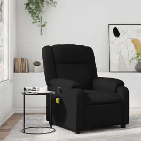 Vidaxl 721012202825 Massage Recliner Chair Black Faux Leather Metal Plywood Standard