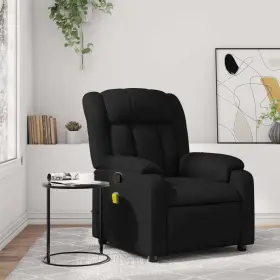 Vidaxl 721012203204 Massage Recliner Chair Black Faux Leather Metal Plywood Single