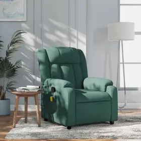 Vidaxl 721012203457 Massage Recliner Chair Dark Green