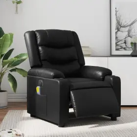 Vidaxl 721012221116 Electric Massage Recliner Chair Black Faux Leather