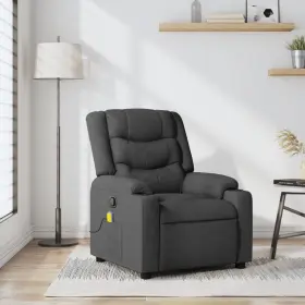 Vidaxl 721012370883 Massage Recliner Chair Dark Grey