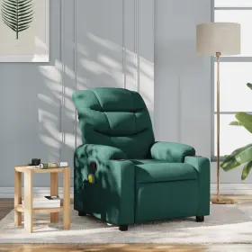 Vidaxl 721012371194 Massage Recliner Chair Dark Green