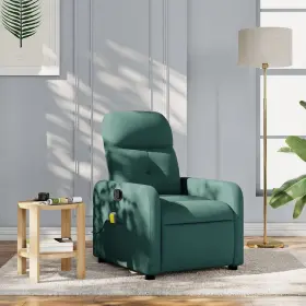 Vidaxl 721012371699 Massage Recliner Chair Dark Green