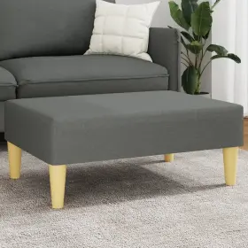 Vidaxl 721012459939 Footstool Dark Gray 100% Polyester Plywood Foam Plastic