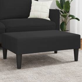 Vidaxl 721012459991 Footstool Black Velvet 100% Polyester Plywood Compact Durable