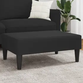 Vidaxl 721012459991 Footstool Black Velvet 100% Polyester Plywood Compact Durable