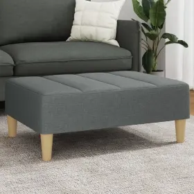 Vidaxl 721102612107 Footstool Dark Grey Polyester Plywood Foam Plastic Medium