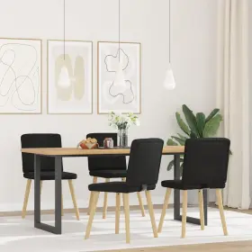 Vidaxl 721158567444 Dining Chair Set Of 4 Black
