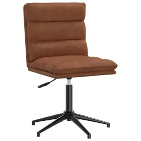 Vidaxl 721158634627 Dining Chair Brown Faux Leather Plywood Metal Adjustable